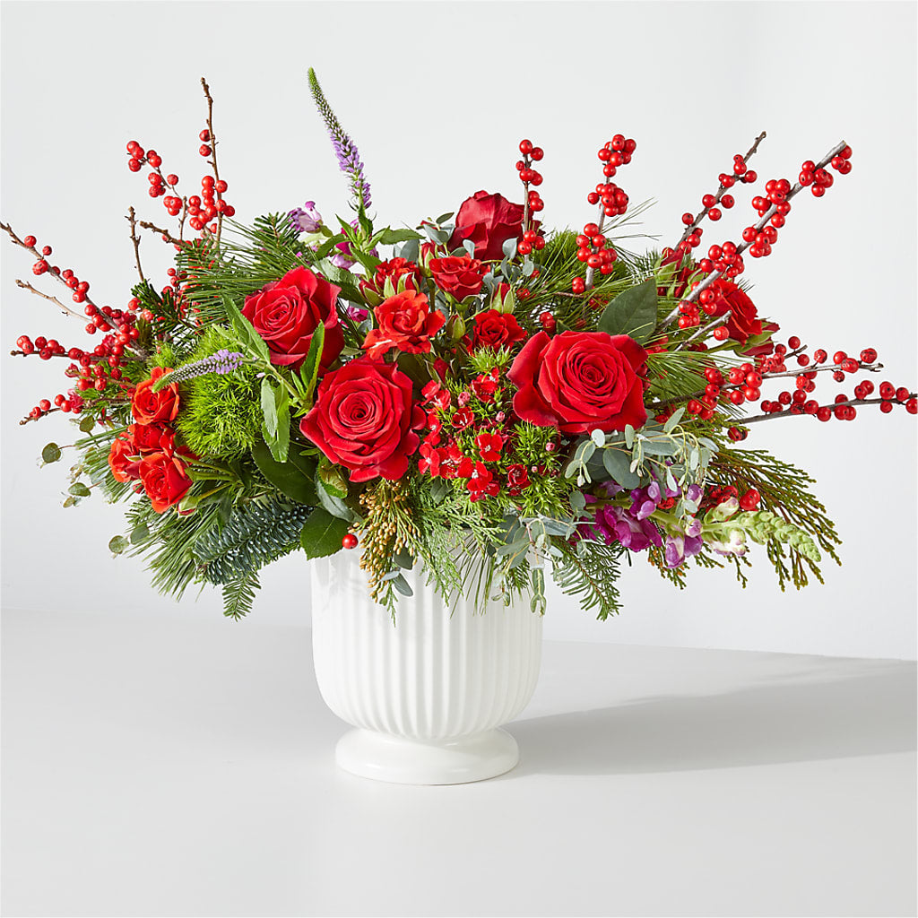 Big Red Bow Bouquet – Village Florist, Richmond KY