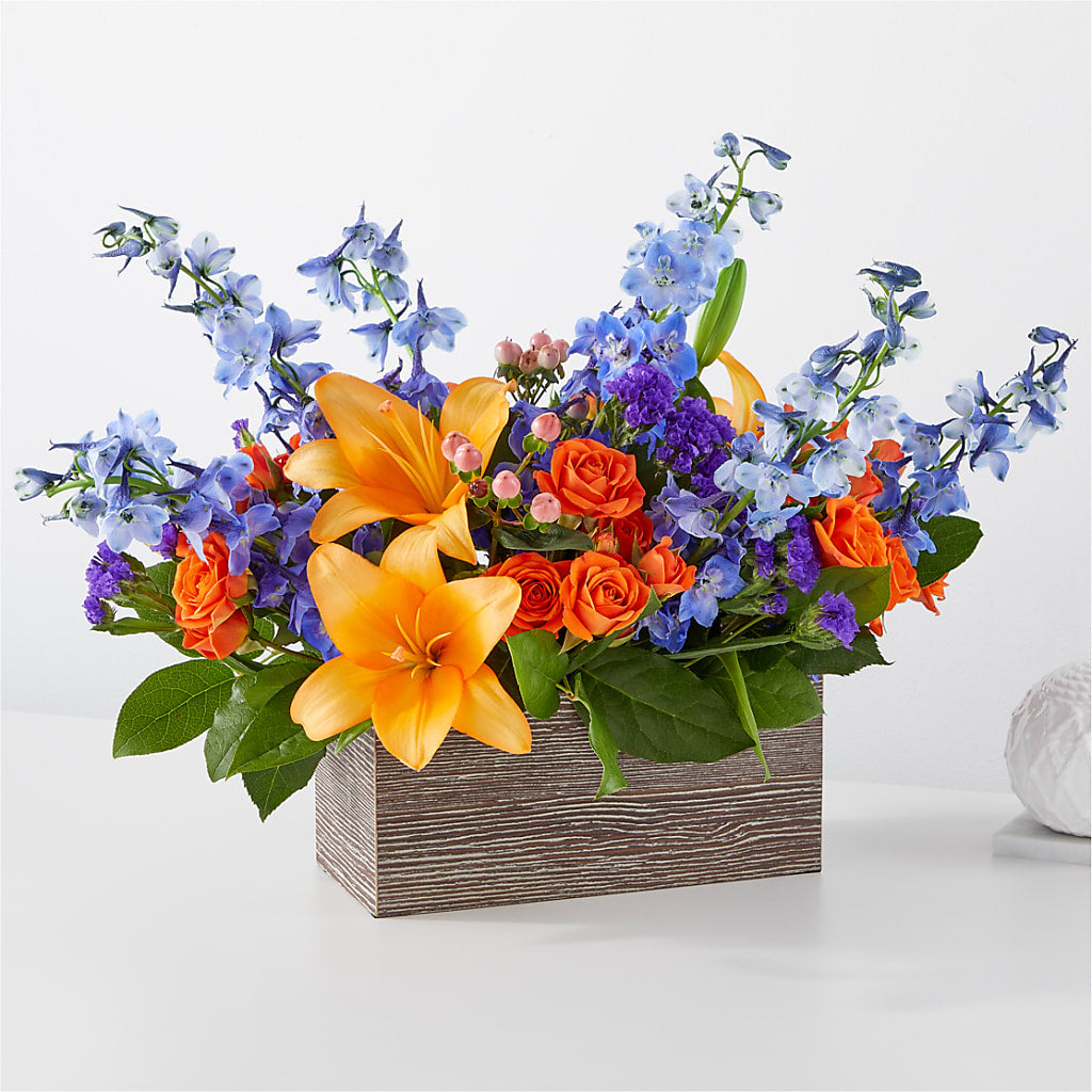 Radiant Citrus Box Bouquet – Village Florist, Richmond KY