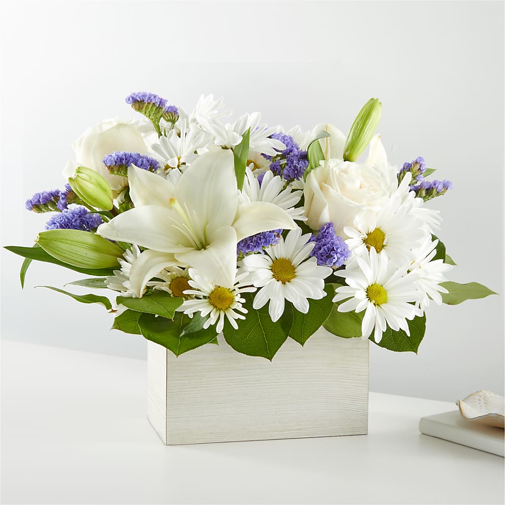 Beyond Blue Box Bouquet – Village Florist, Richmond KY