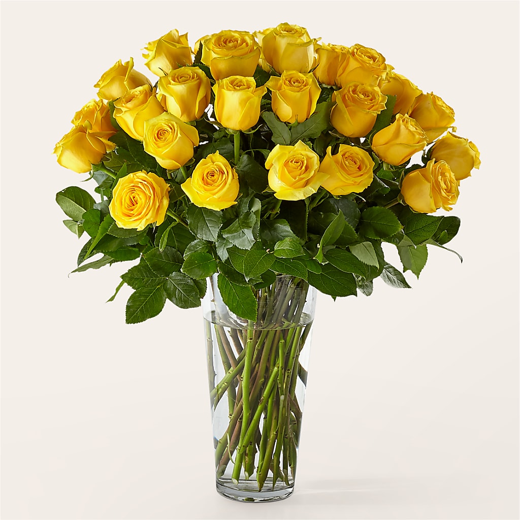 Long Stem Yellow Rose Bouquet – Village Florist, Richmond KY