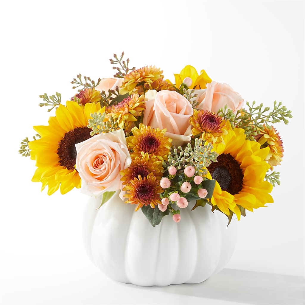 Pumpkin to Talk About Bouquet – Village Florist, Richmond KY
