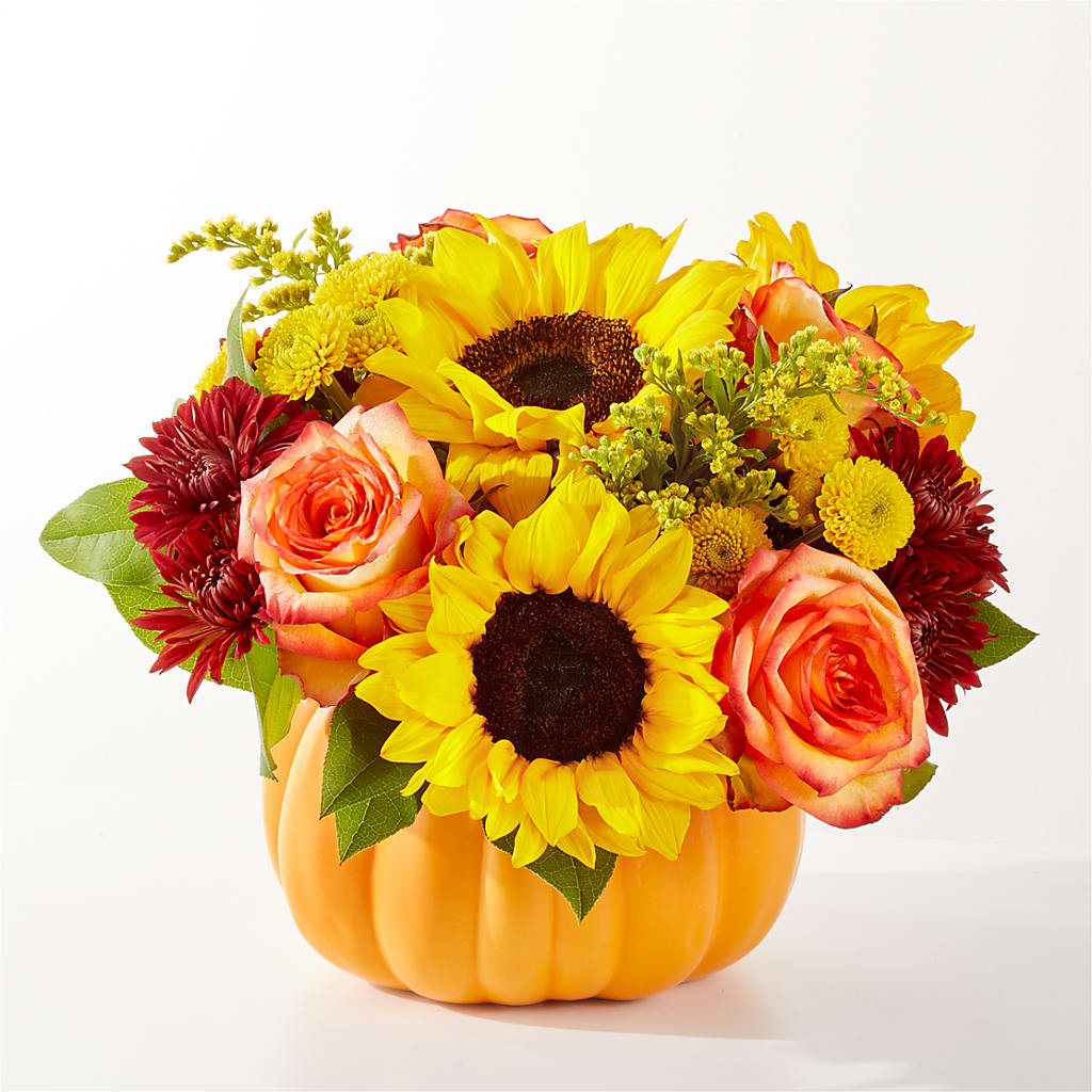 Golden Gourd Pumpkin Bouquet – Village Florist, Richmond KY