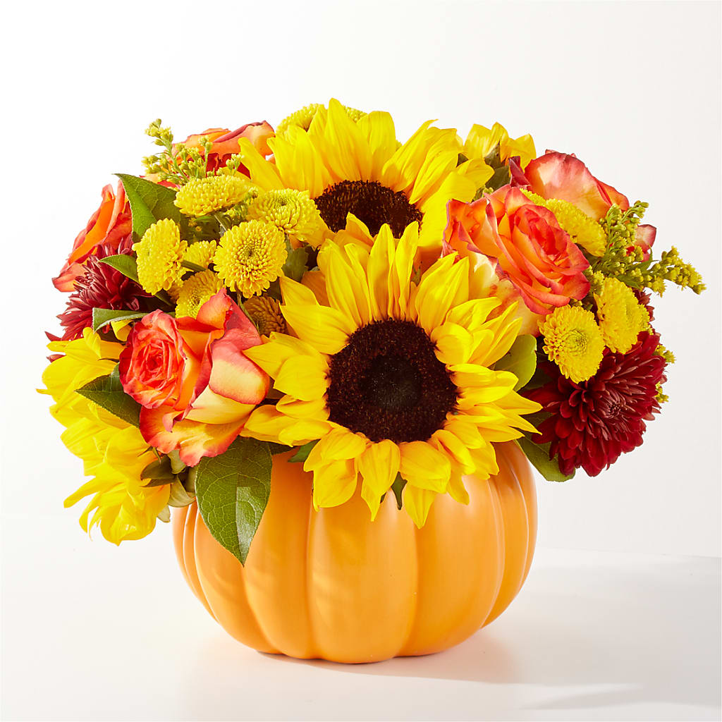 Golden Gourd Pumpkin Bouquet – Village Florist, Richmond KY