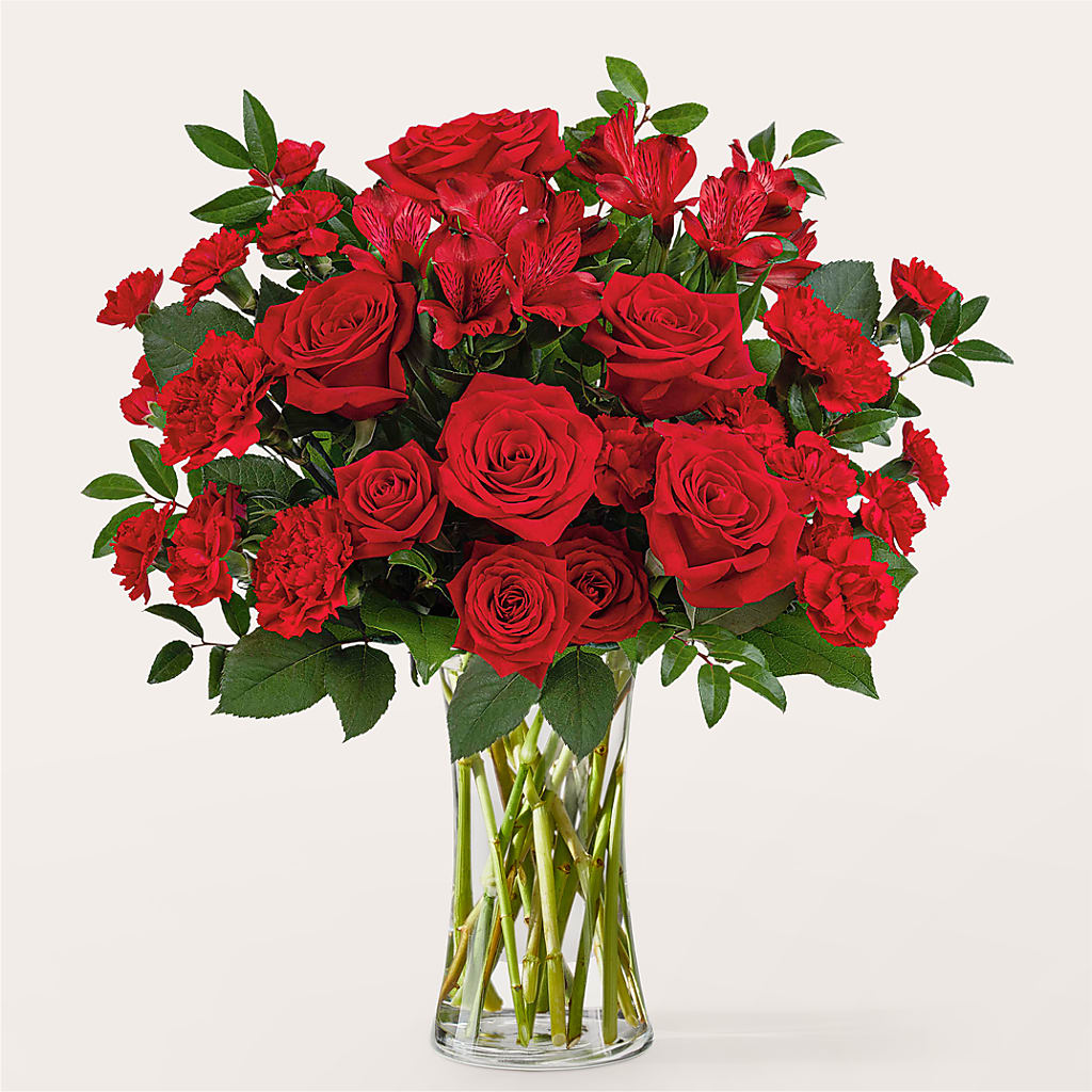 Brilliant Ruby Bouquet – Village Florist, Richmond KY