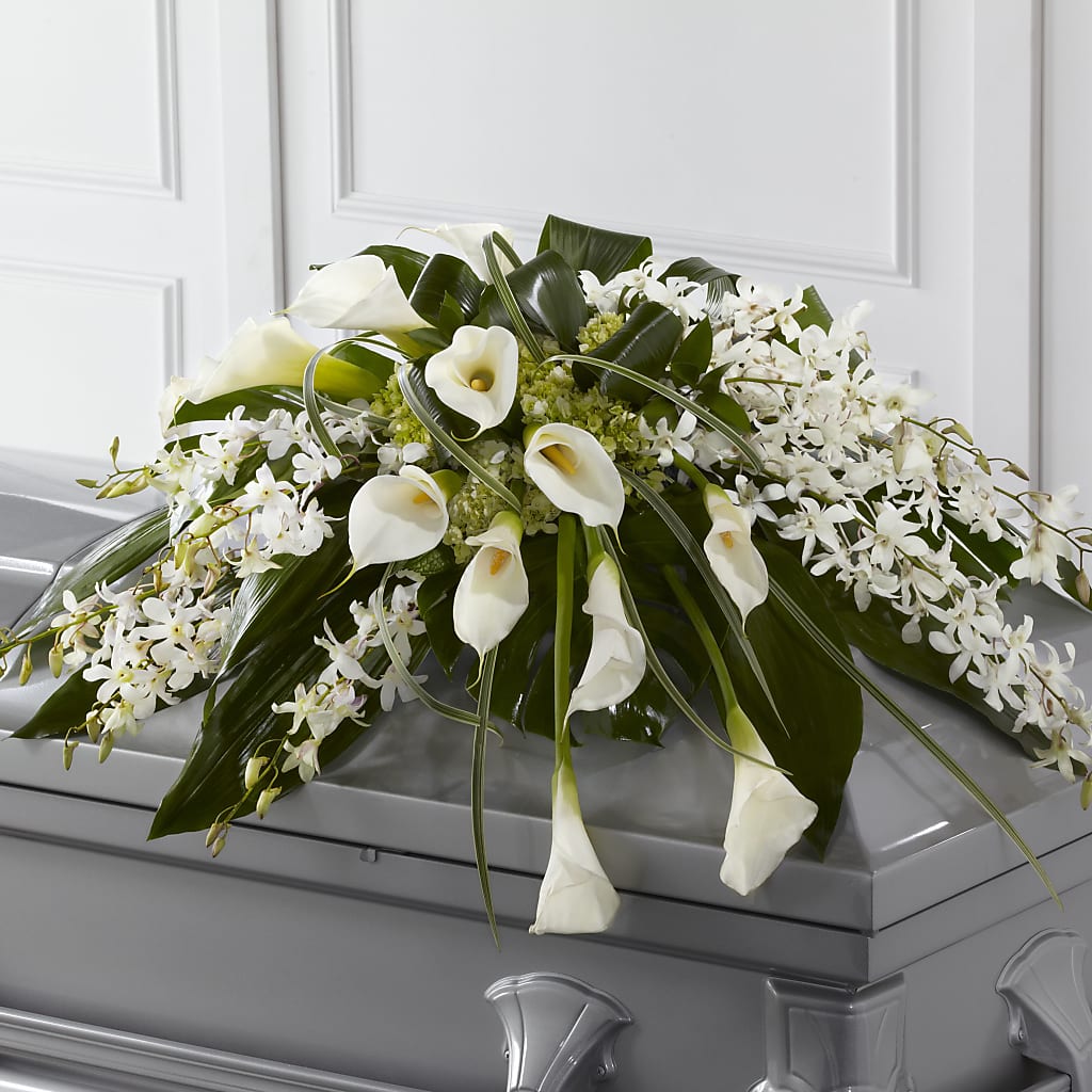 Angel Wings Casket Spray – Village Florist, Richmond KY