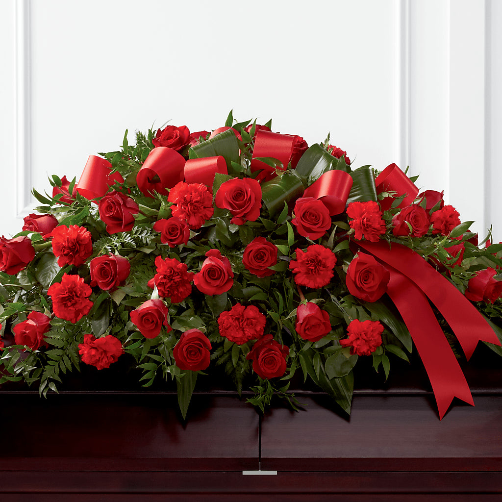 Tribute of Life Casket Spray – Village Florist, Richmond KY