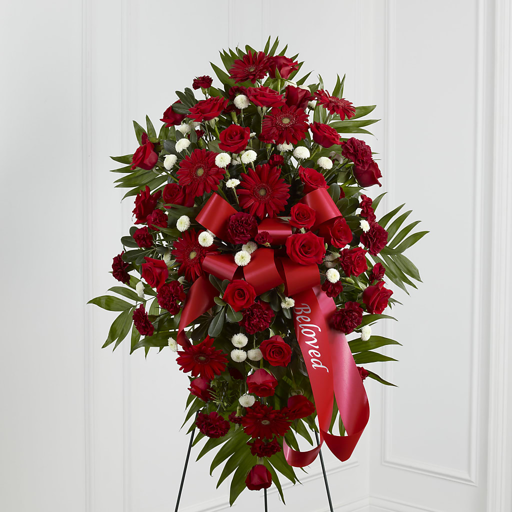 Treasured Memories Standing Spray – Village Florist, Richmond KY