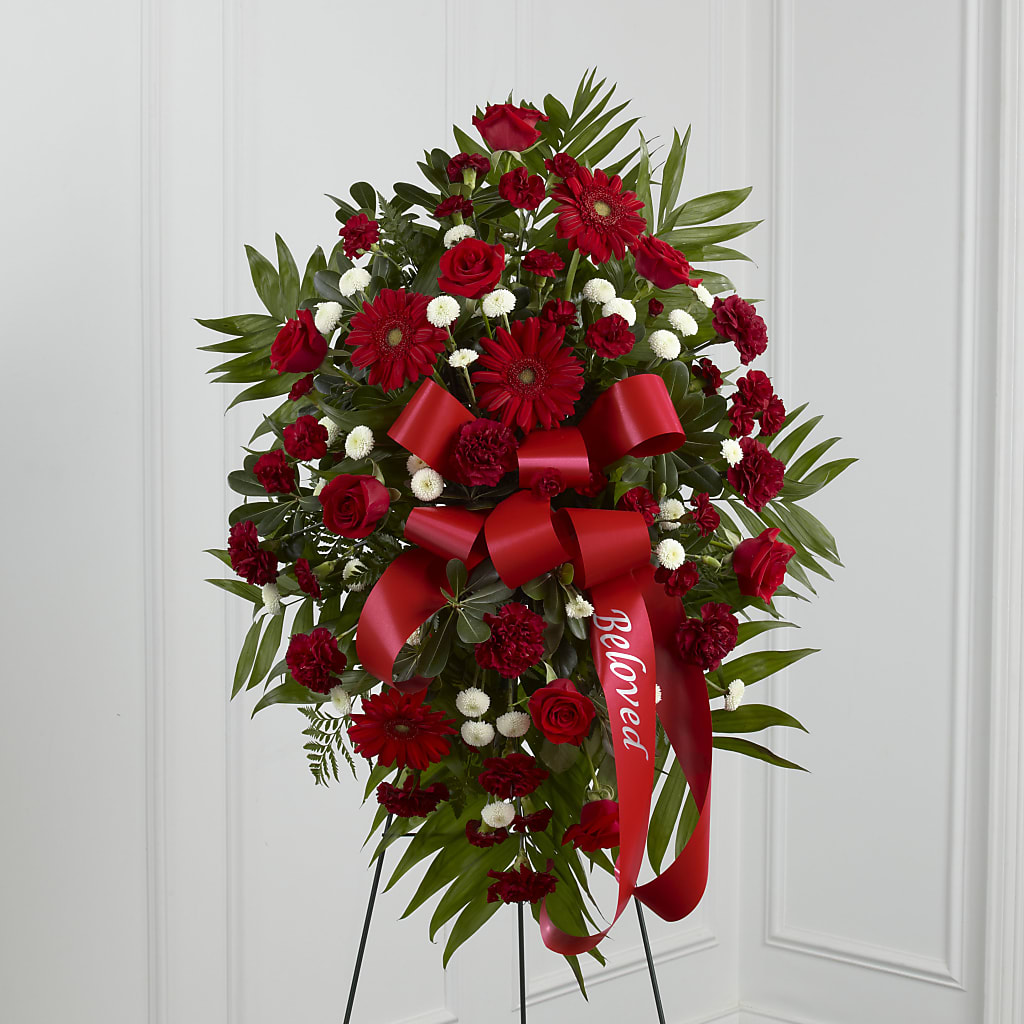 Treasured Memories Standing Spray – Village Florist, Richmond KY