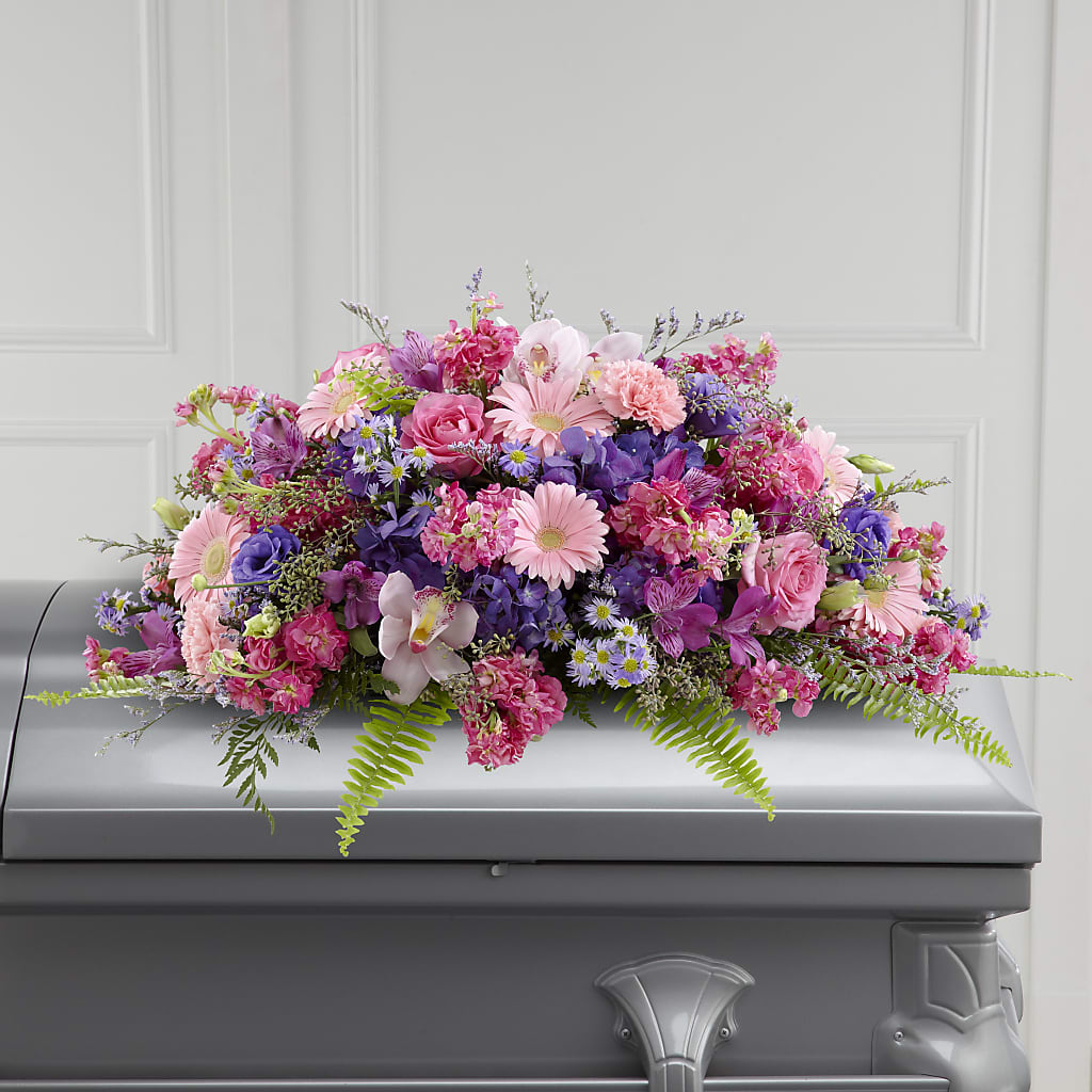 Glorious Garden Casket Spray – Village Florist, Richmond KY