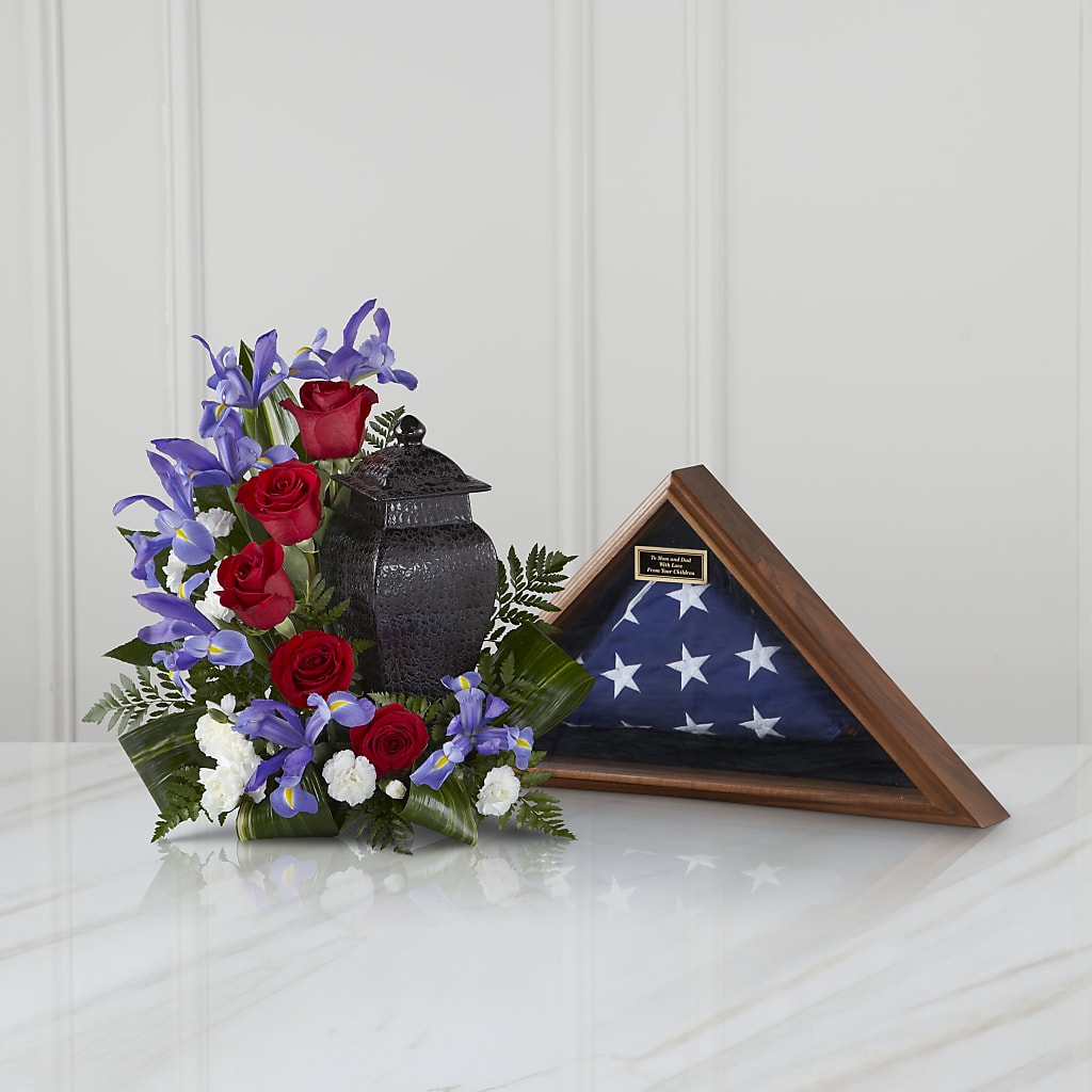 Patriotic Tribute Arrangement – Village Florist, Richmond KY