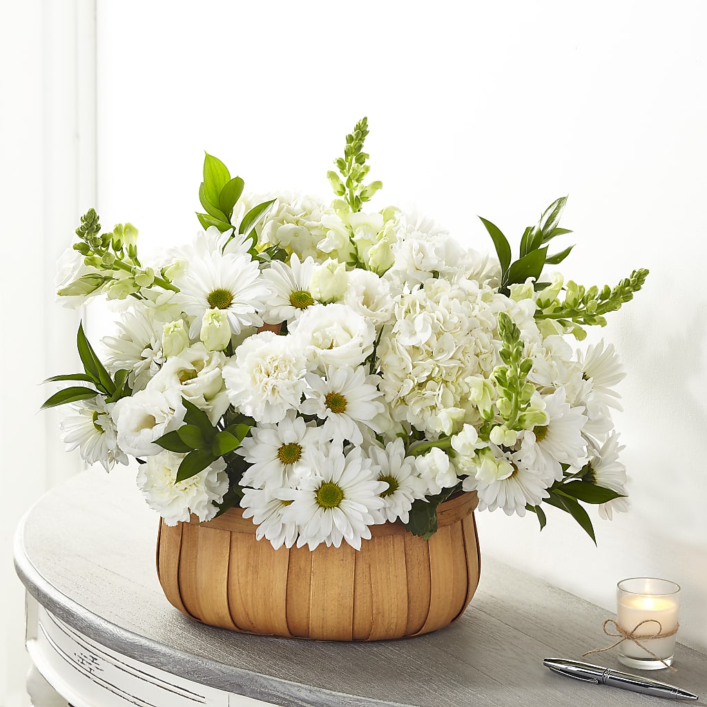 Pure Ivory Basket – Village Florist, Richmond KY