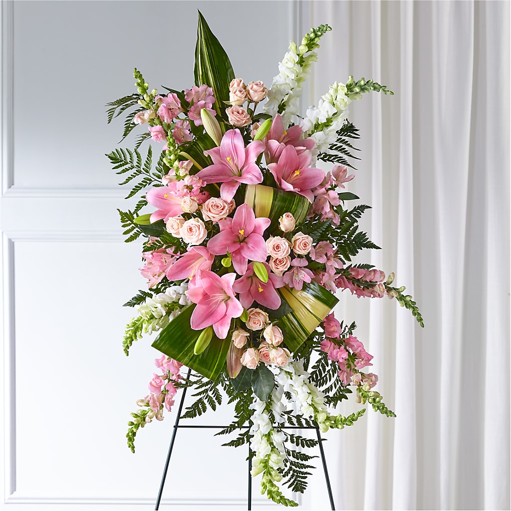Elegant Embrace Standing Spray – Village Florist, Richmond KY