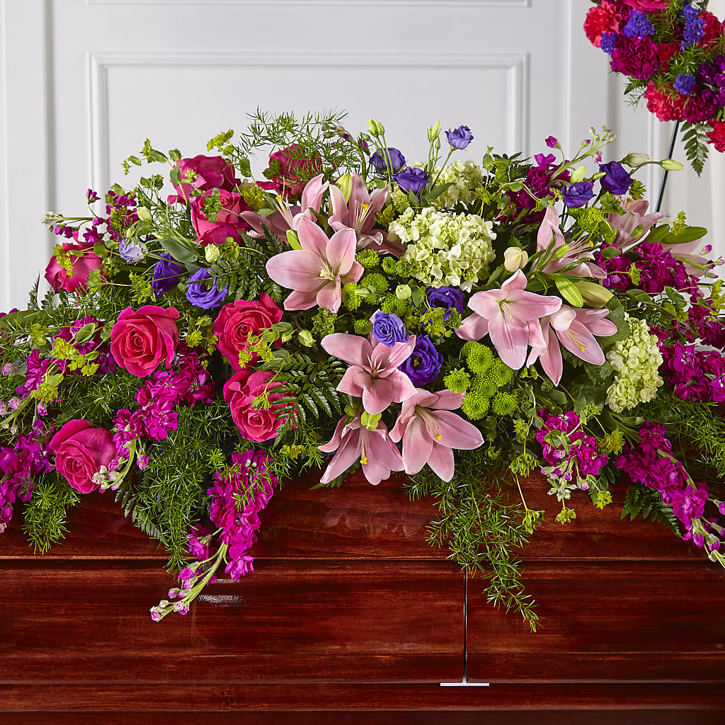 Radiant Tribute Casket Spray – Village Florist, Richmond KY