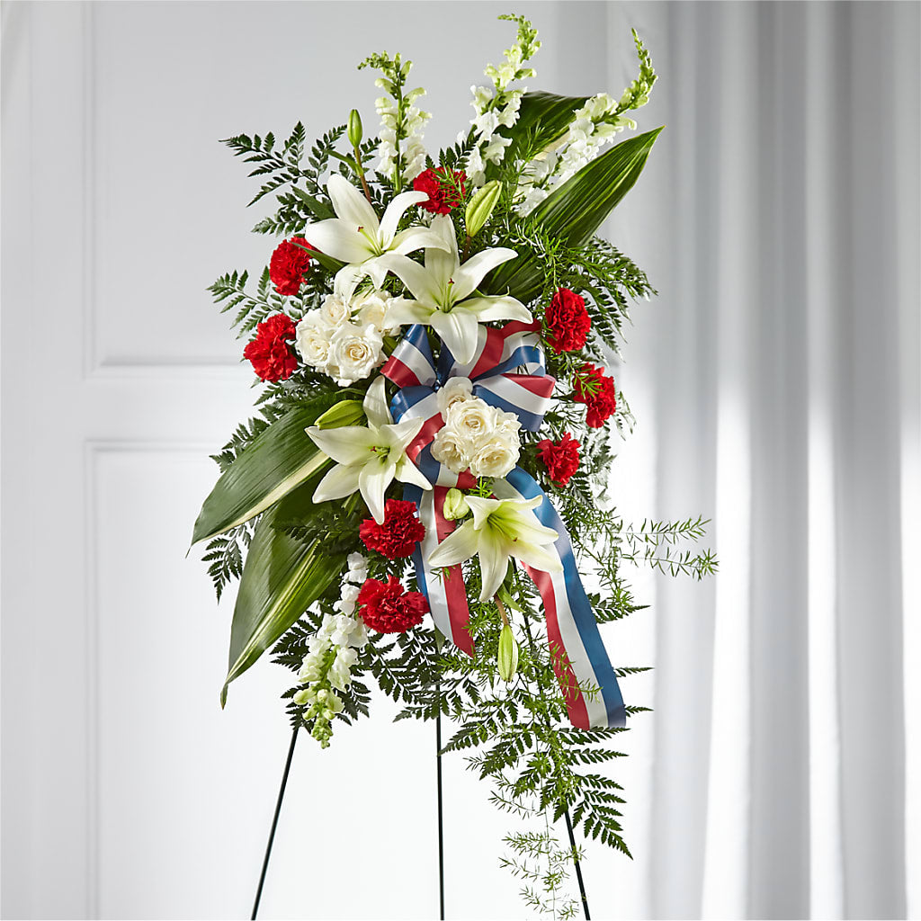Stars of Life Standing Spray – Village Florist, Richmond KY