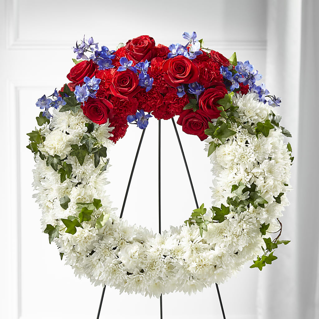 Patriotic Passion Wreath – Village Florist, Richmond KY