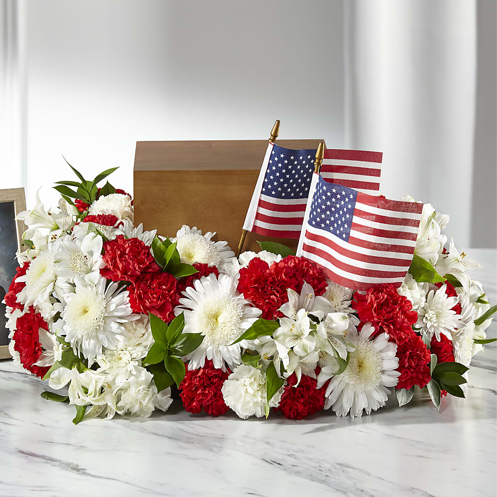 Spirit of Patriotism Cremation Adornment – Village Florist, Richmond KY