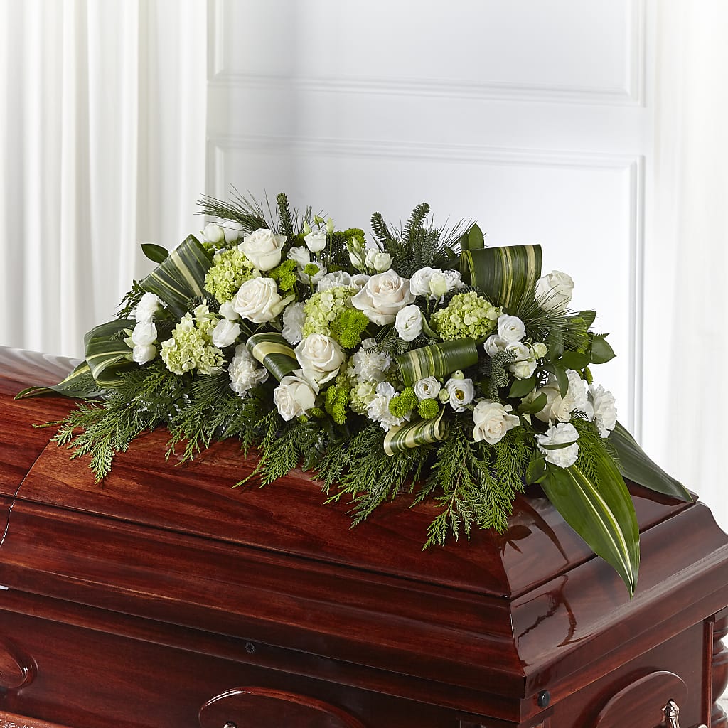 Hopeful Gesture Casket Spray – Village Florist, Richmond KY