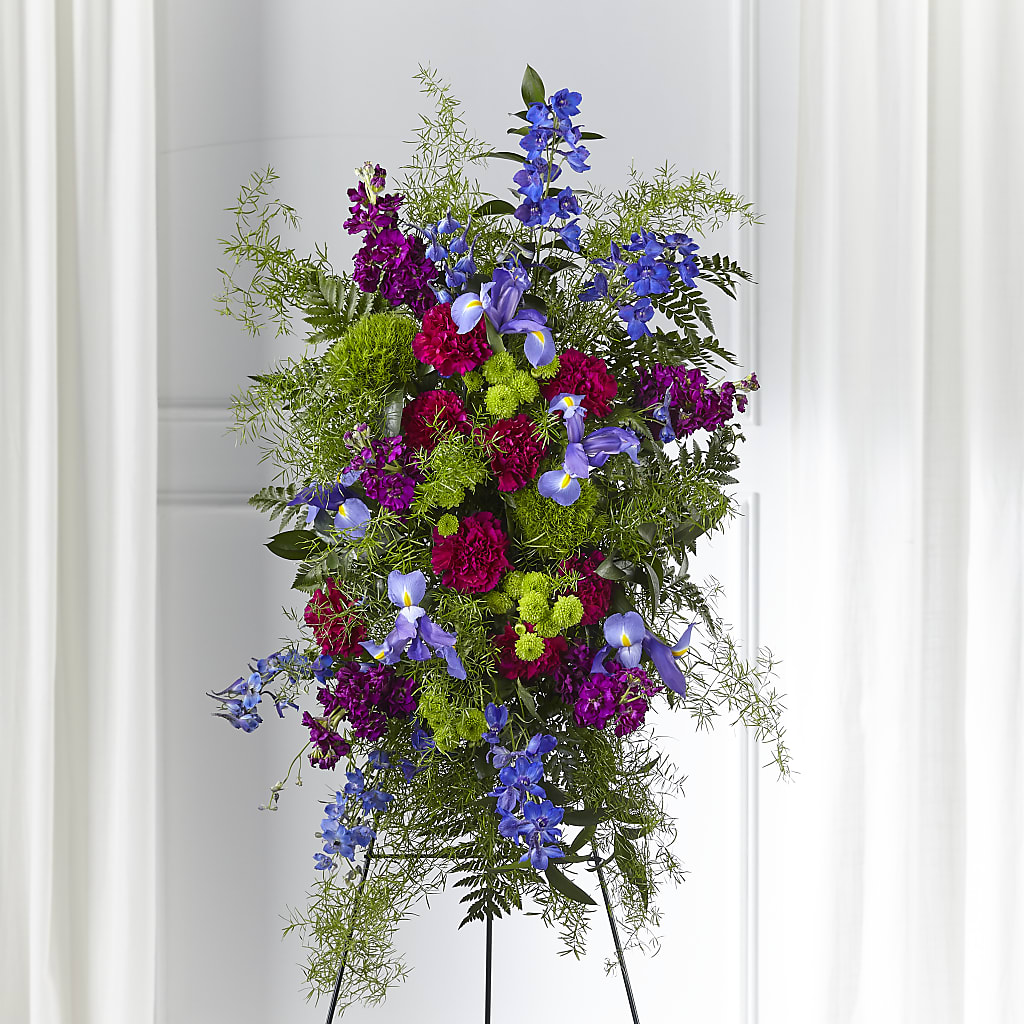 Heavenly Skies Standing Spray – Village Florist, Richmond KY