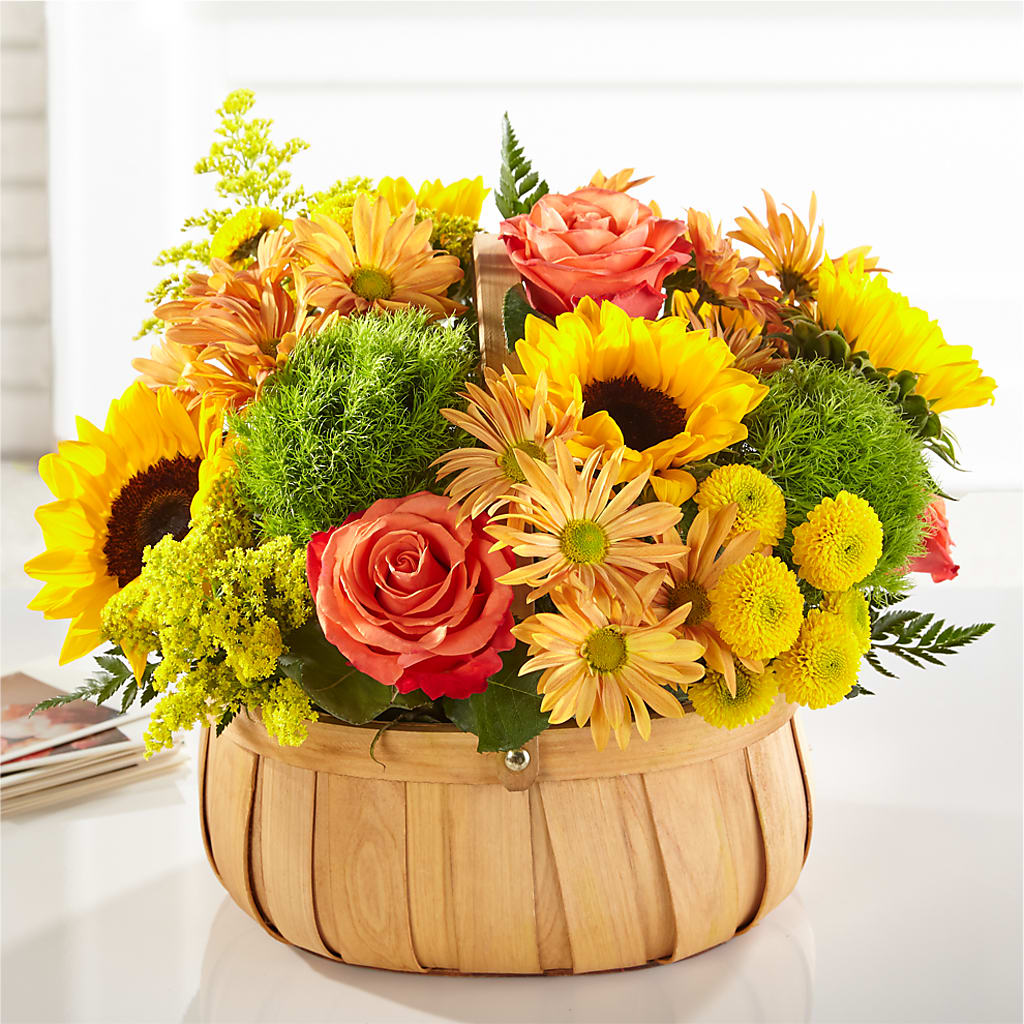 Harvest Sunflower Basket – Village Florist, Richmond KY
