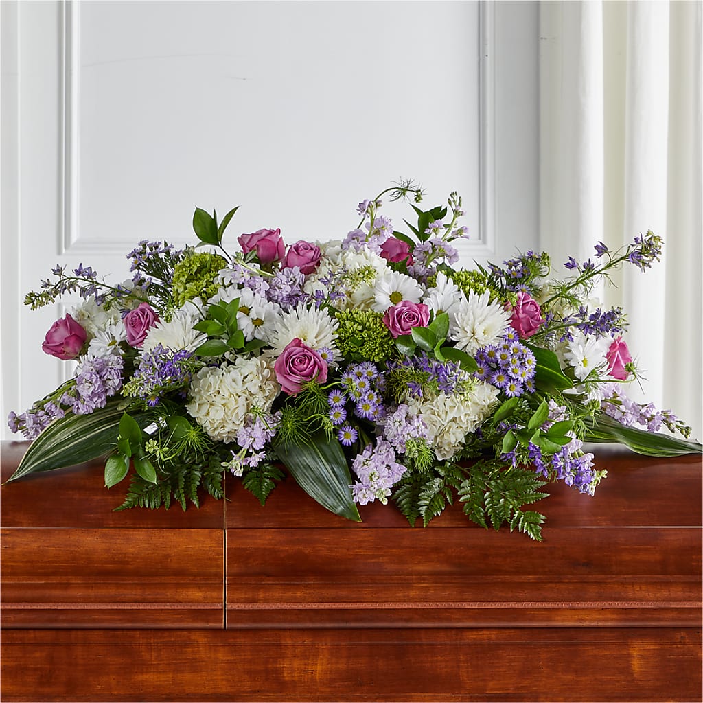 Meadows of Serenity Casket Spray – Village Florist, Richmond KY