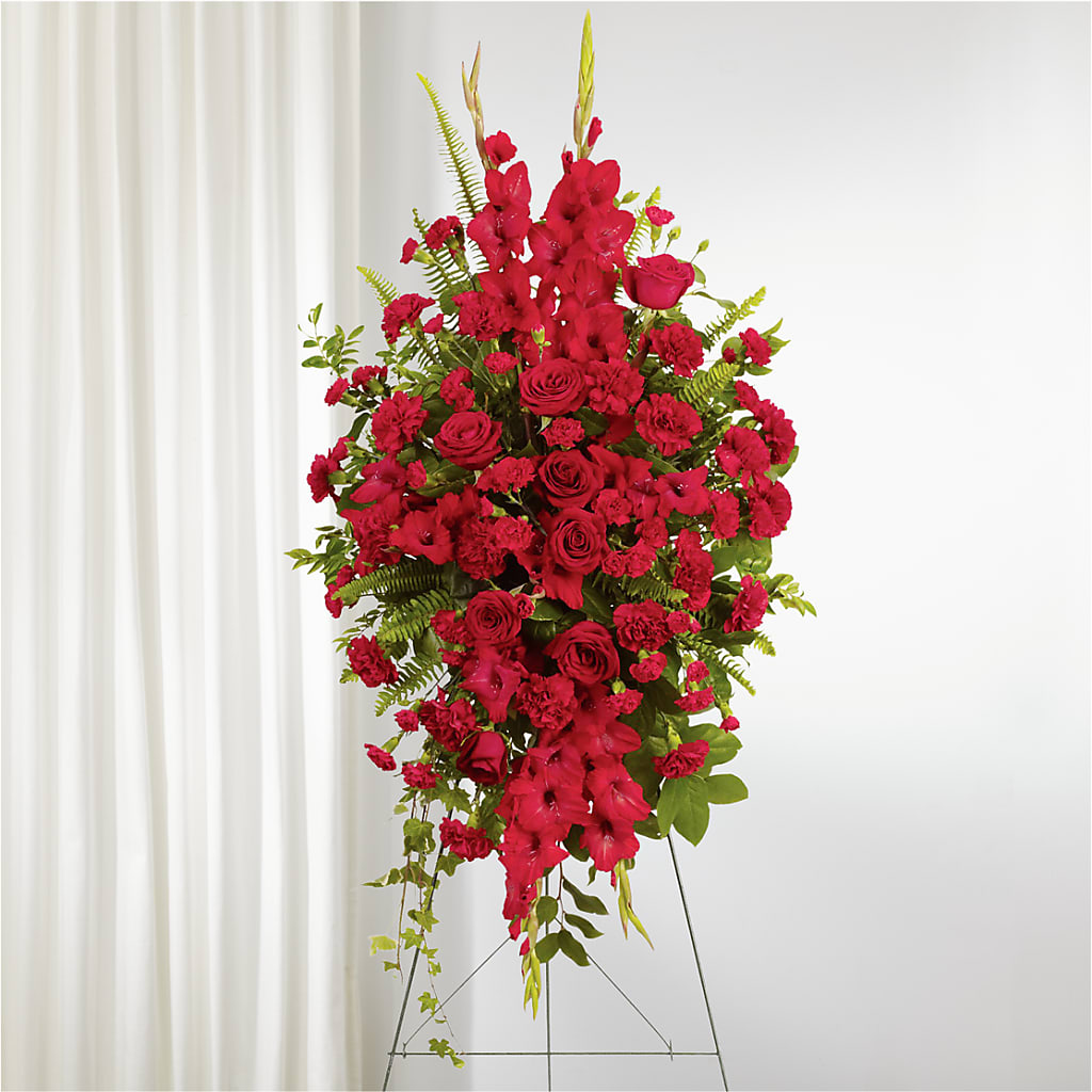 From the Heart Standing Spray – Village Florist, Richmond KY