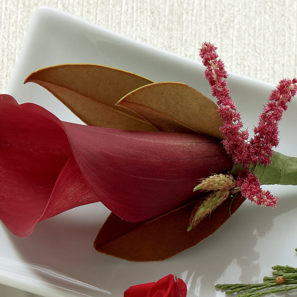 Red Calla Boutonniere – Village Florist, Richmond KY