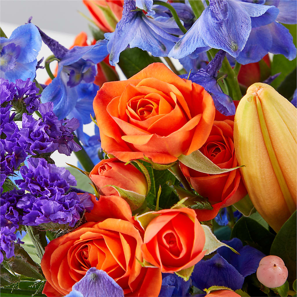 Radiant Citrus Box Bouquet –  Village Florist, Richmond KY