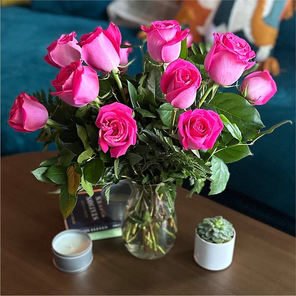Long Stem Pink Rose Bouquet –  Village Florist, Richmond KY