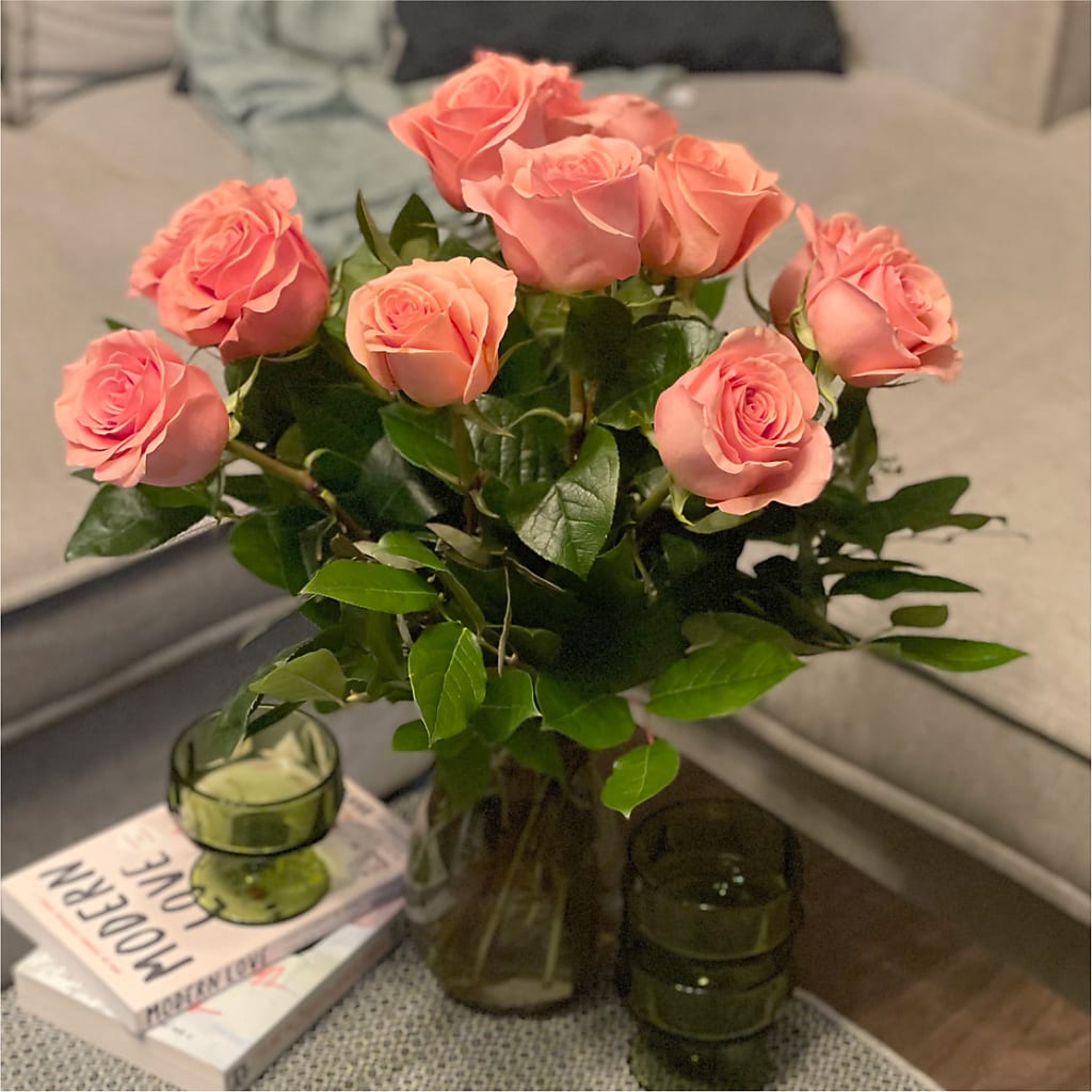 Long Stem Pink Rose Bouquet –  Village Florist, Richmond KY