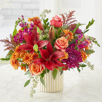 Burgundy Landscape Bouquet –  Village Florist, Richmond KY