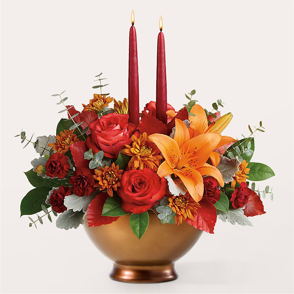 Fruits of Fall Centerpiece –  Village Florist, Richmond KY