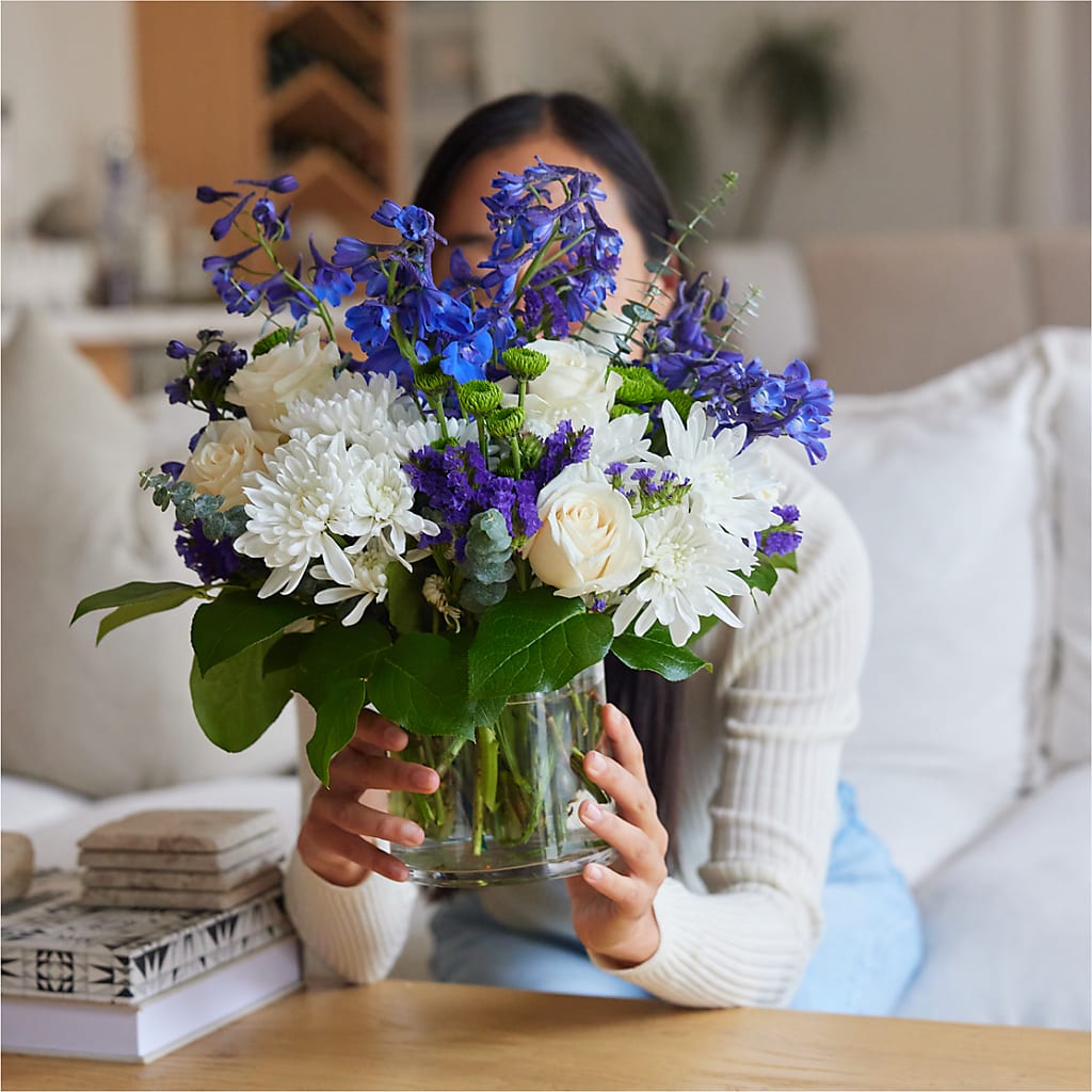 Cerulean Waves Bouquet –  Village Florist, Richmond KY