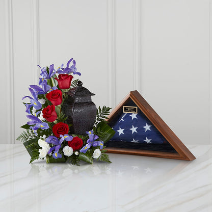 Patriotic Tribute Arrangement –  Village Florist, Richmond KY