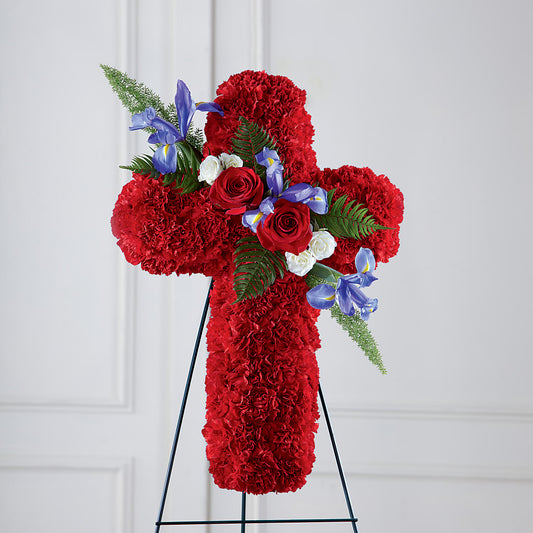 Faithful Hero Floral Cross –  Village Florist, Richmond KY