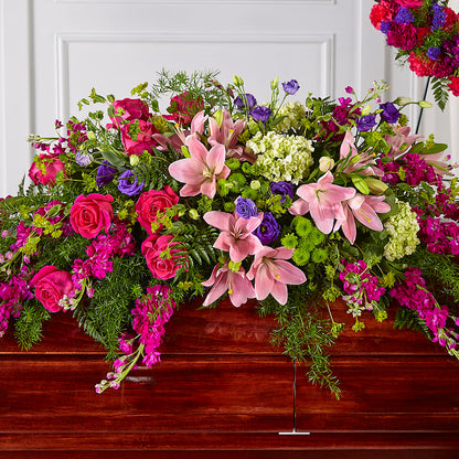 Radiant Tribute Casket Spray –  Village Florist, Richmond KY