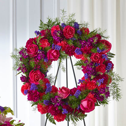 Calming Colors Wreath –  Village Florist, Richmond KY