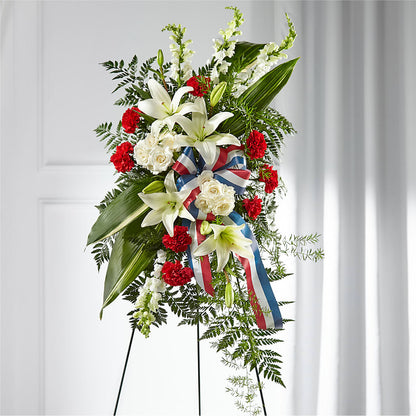 Stars of Life Standing Spray –  Village Florist, Richmond KY
