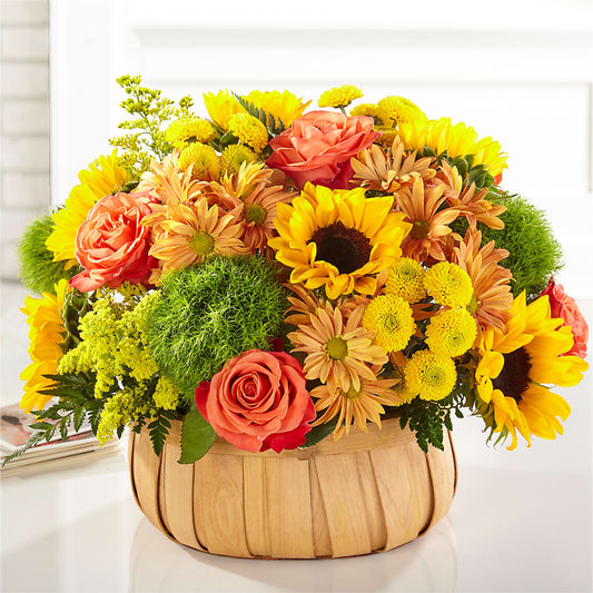 Harvest Sunflower Basket –  Village Florist, Richmond KY
