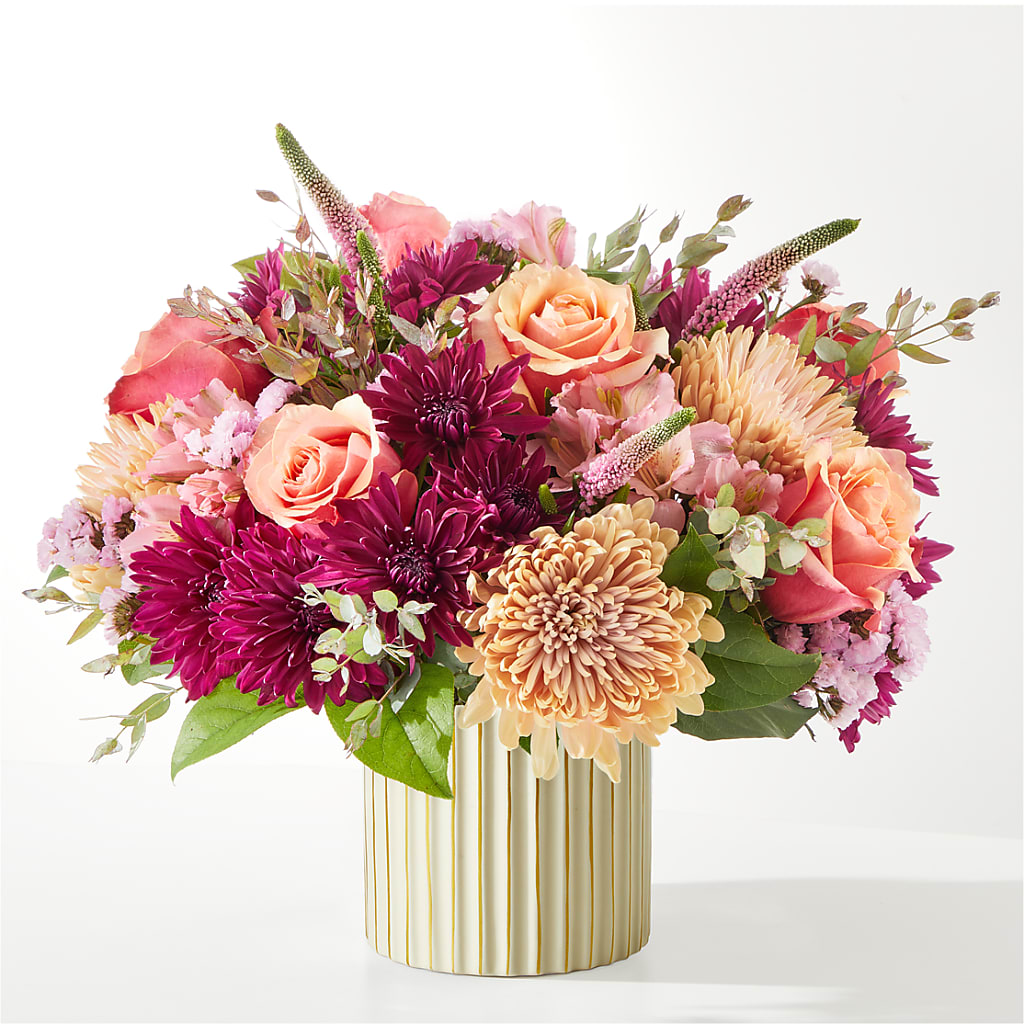 Berry Cobbler Bouquet with Ivory Vase –  Village Florist, Richmond KY