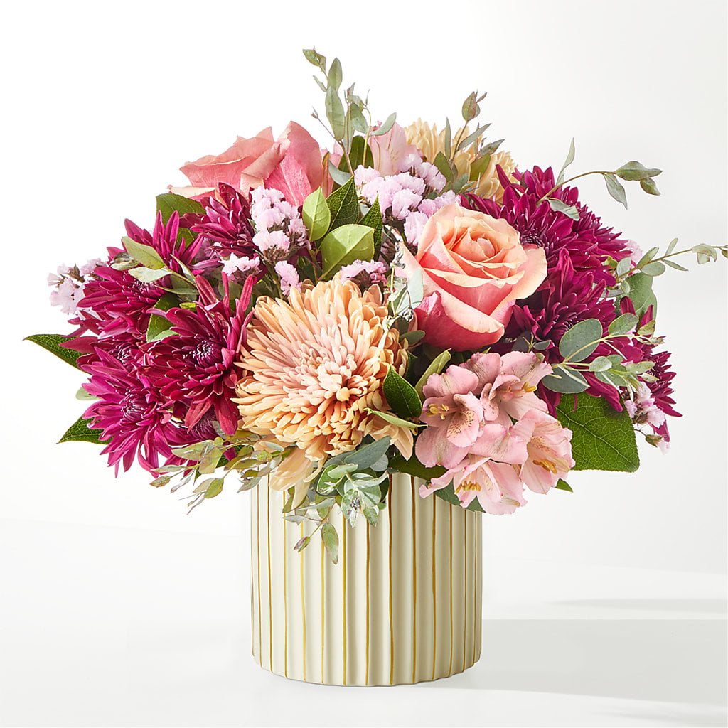 Berry Cobbler Bouquet with Ivory Vase –  Village Florist, Richmond KY