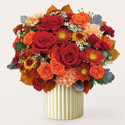 Merlot Bouquet with Ivory Vase –  Village Florist, Richmond KY