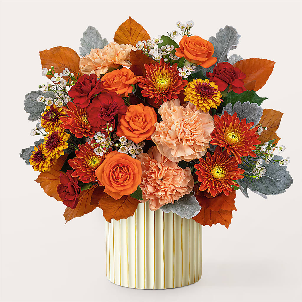 Merlot Bouquet with Ivory Vase –  Village Florist, Richmond KY