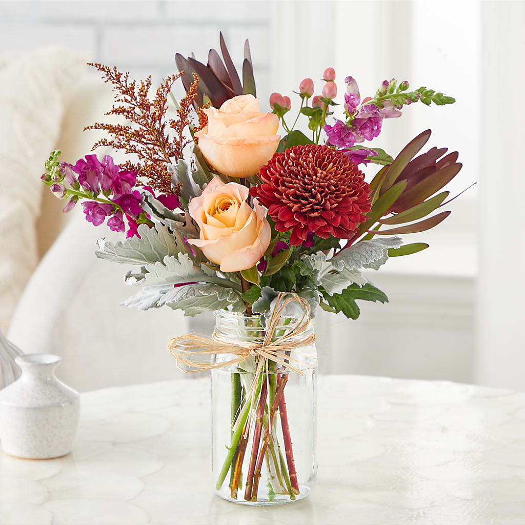Moody Hues Bouquet –  Village Florist, Richmond KY