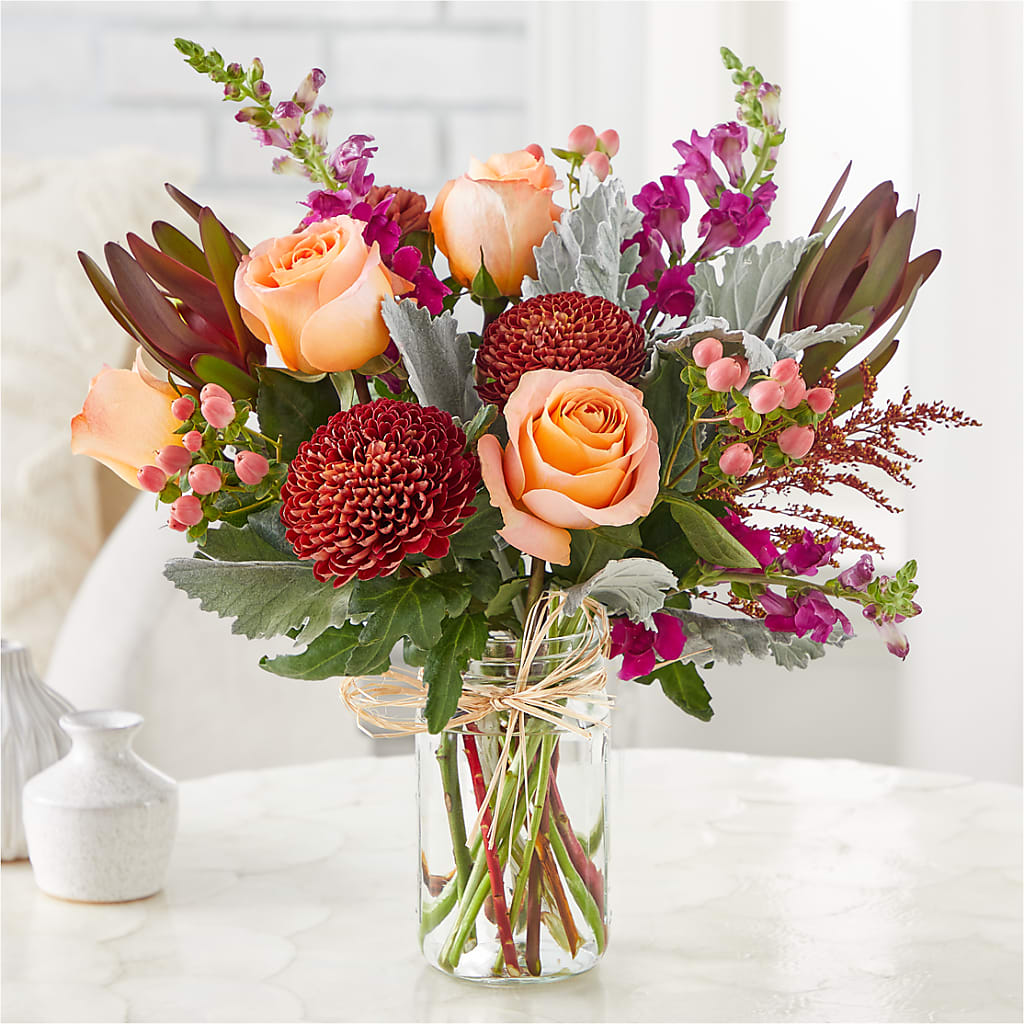 Moody Hues Bouquet –  Village Florist, Richmond KY
