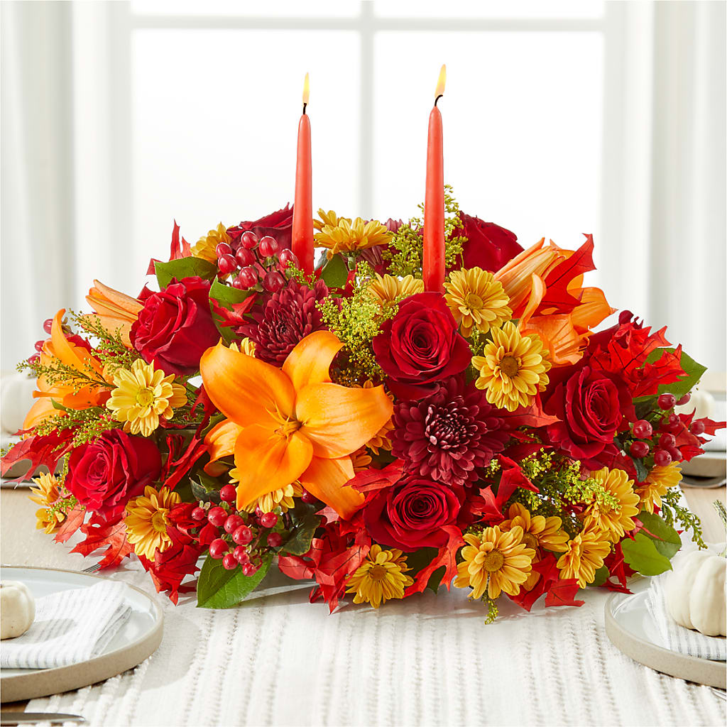 Autumn's Embrace Centerpiece –  Village Florist, Richmond KY