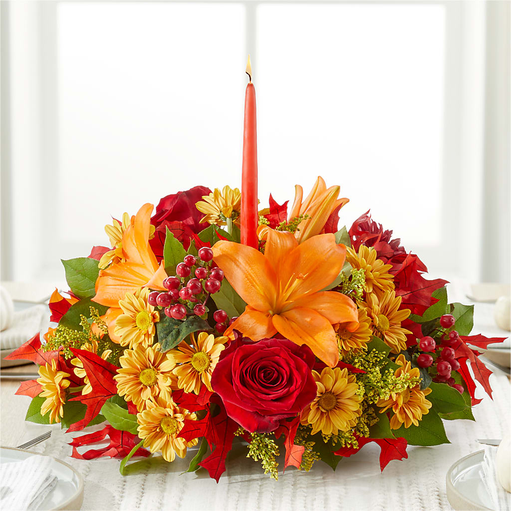 Autumn's Embrace Centerpiece –  Village Florist, Richmond KY