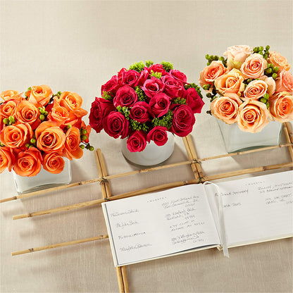 Dawn Rose Centerpiece –  Village Florist, Richmond KY